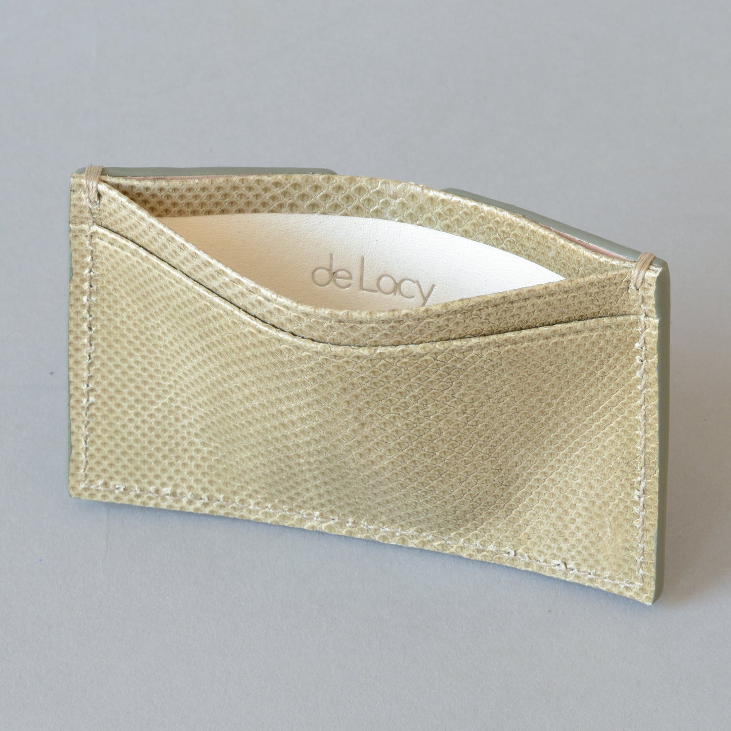 Card Wallet Olive Python