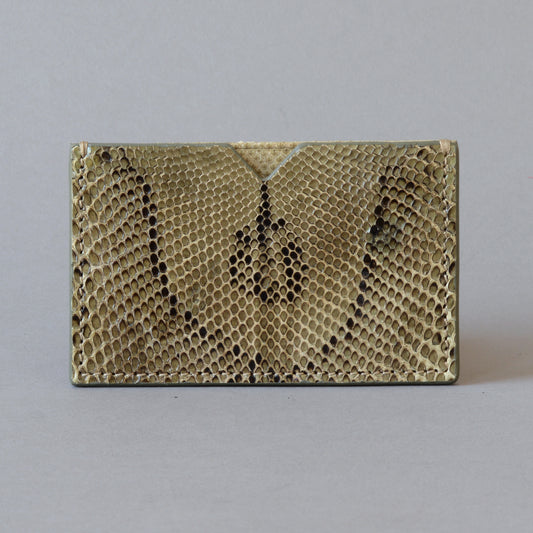 Card Wallet Olive Python
