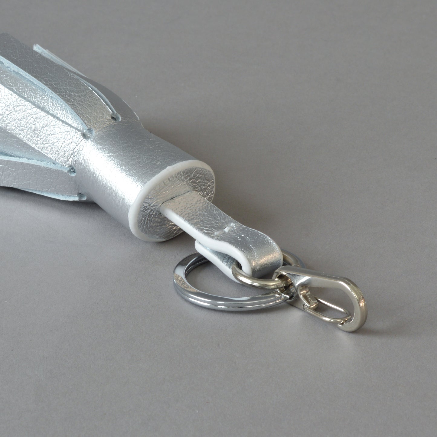 Tassel Key Ring Silver