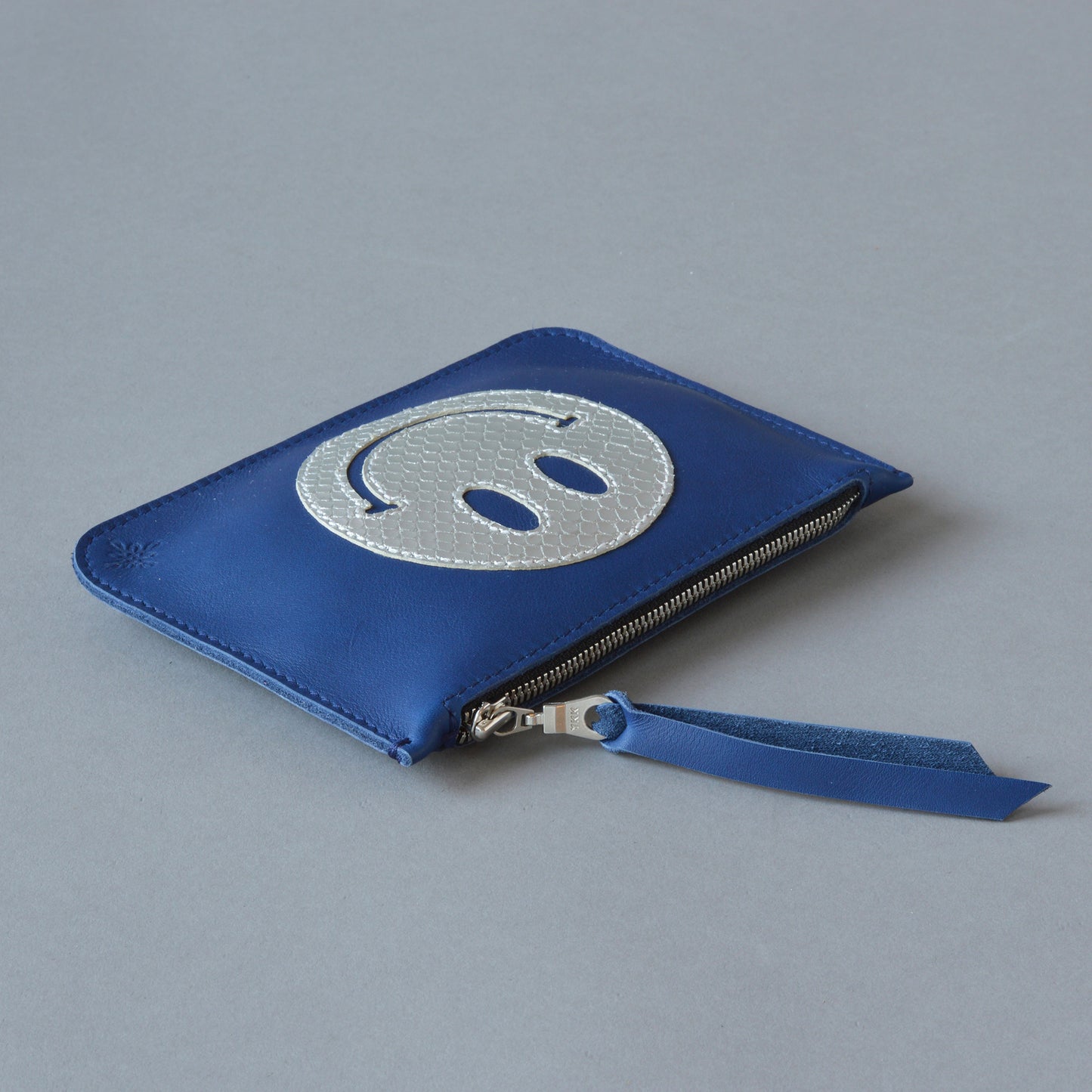 Zip Purse Blue Smile