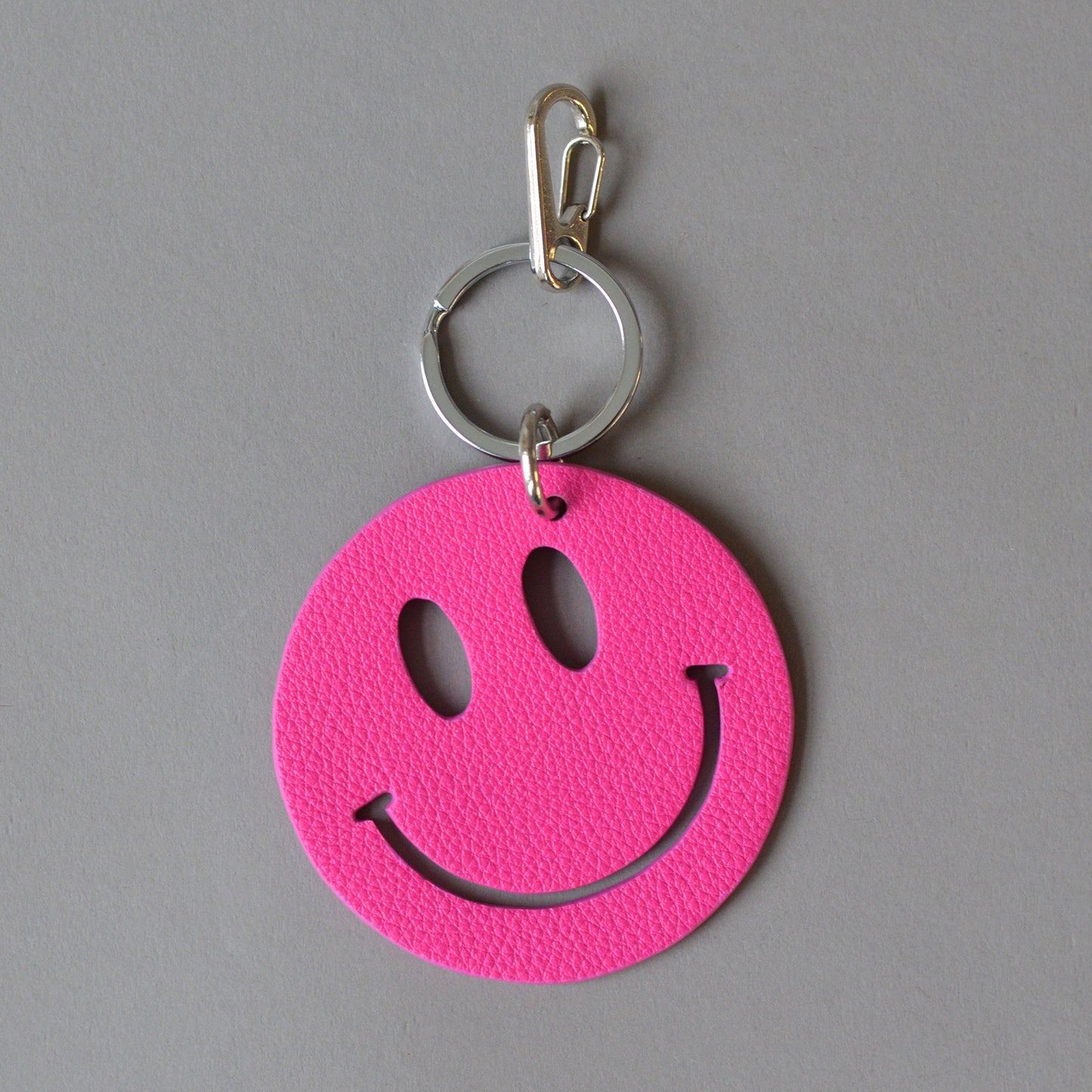 Happy Key Ring Pink Orange