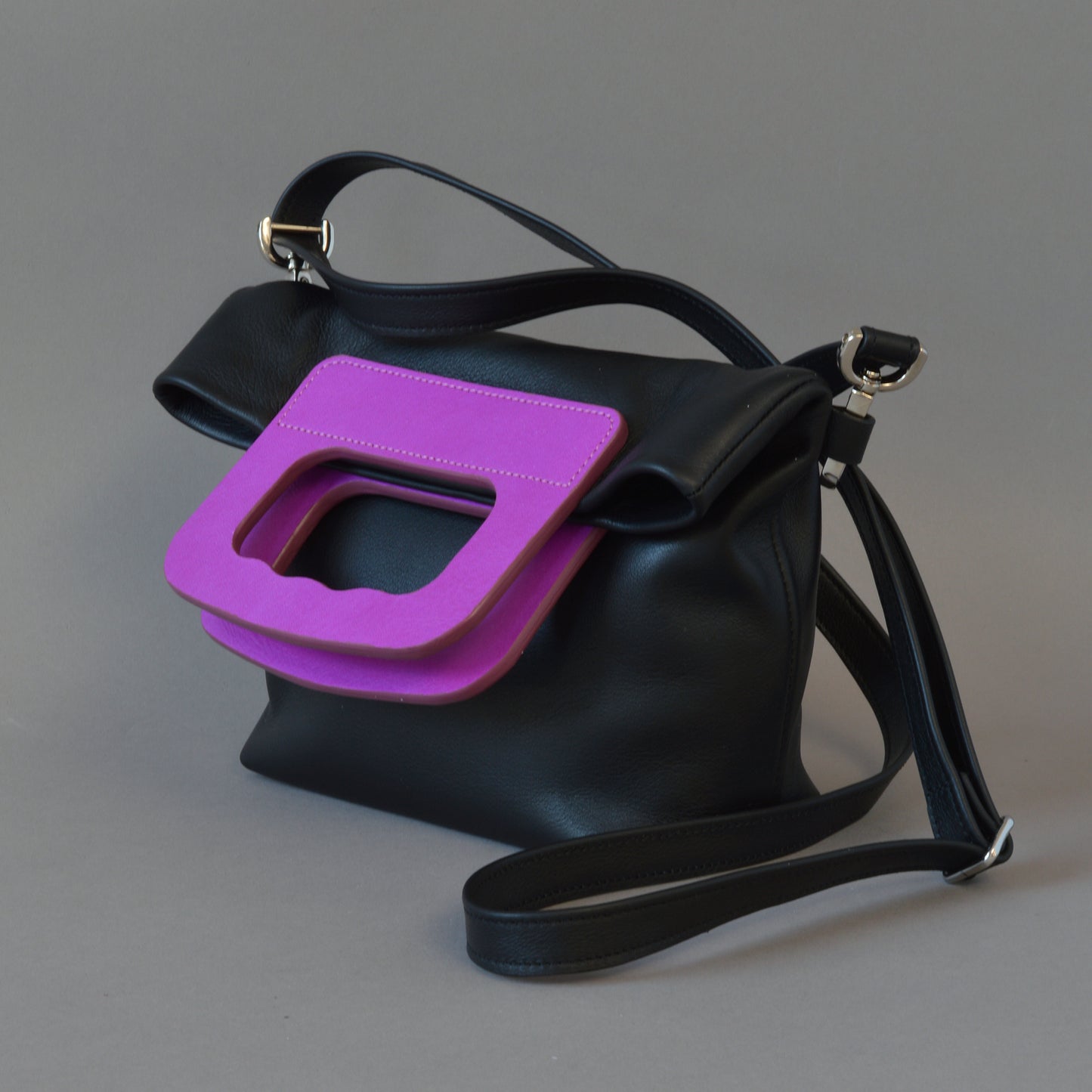 Sophia Mini Fushia Black