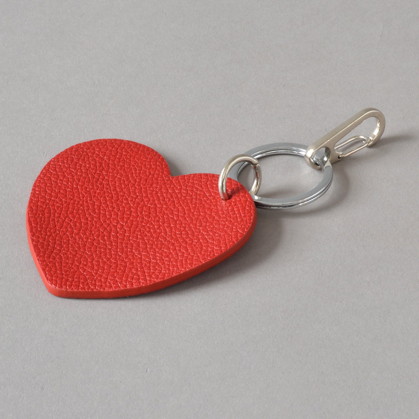 Heart Key Ring Red Pink