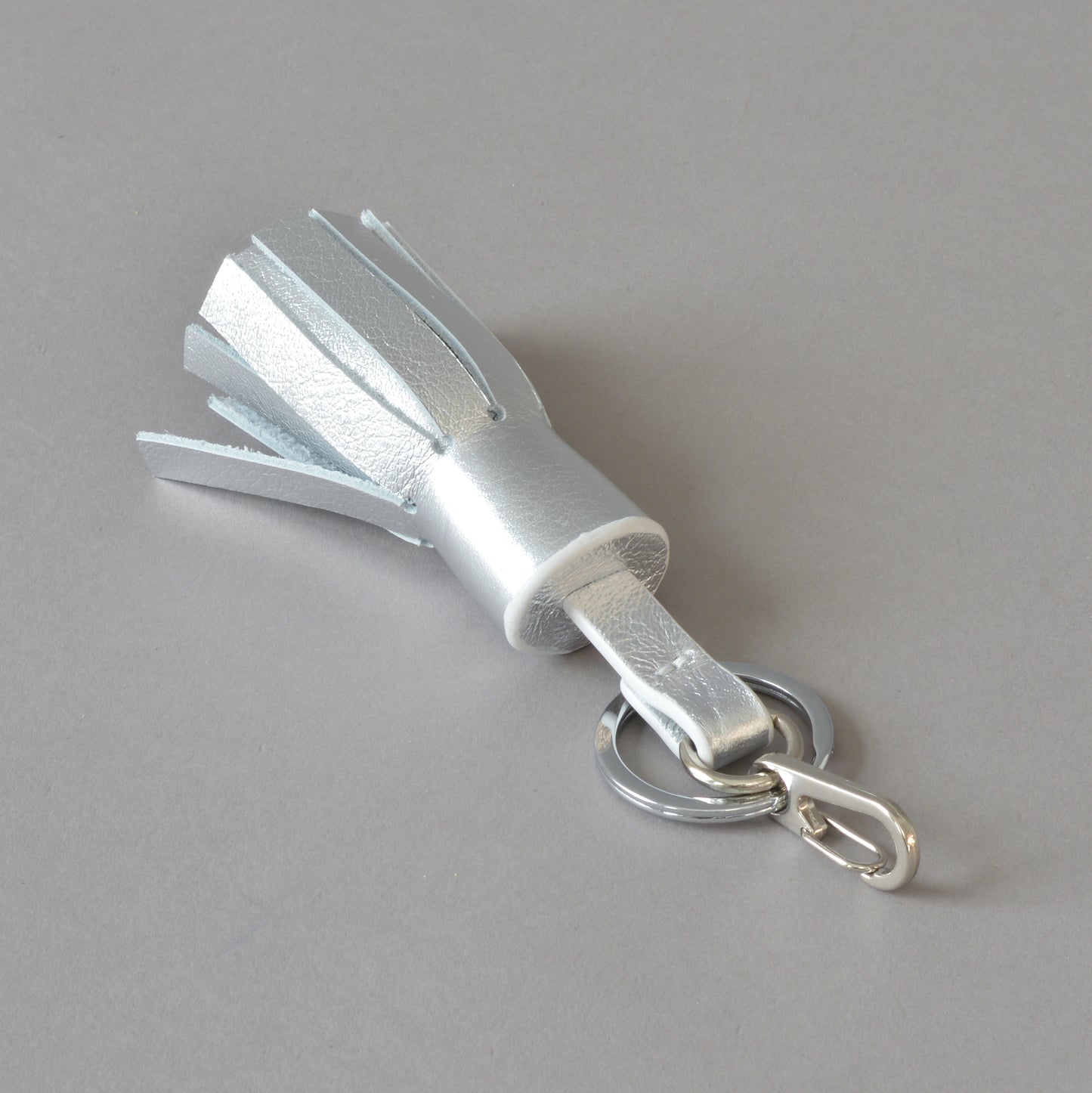 Tassel Key Ring Silver