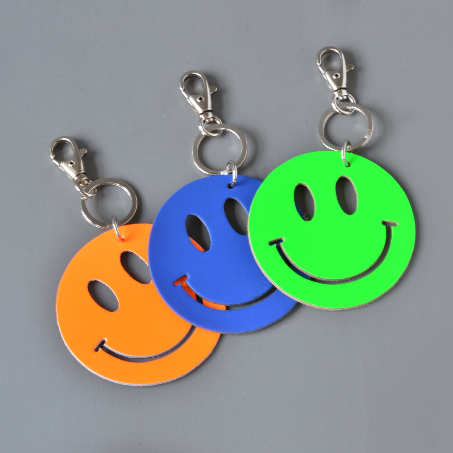 Smiley Face Key Ring